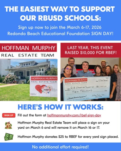 Thank you, Hoffman Murphy, for donating $25 to RBEF for every yard sign placed March 6-17, 2026.