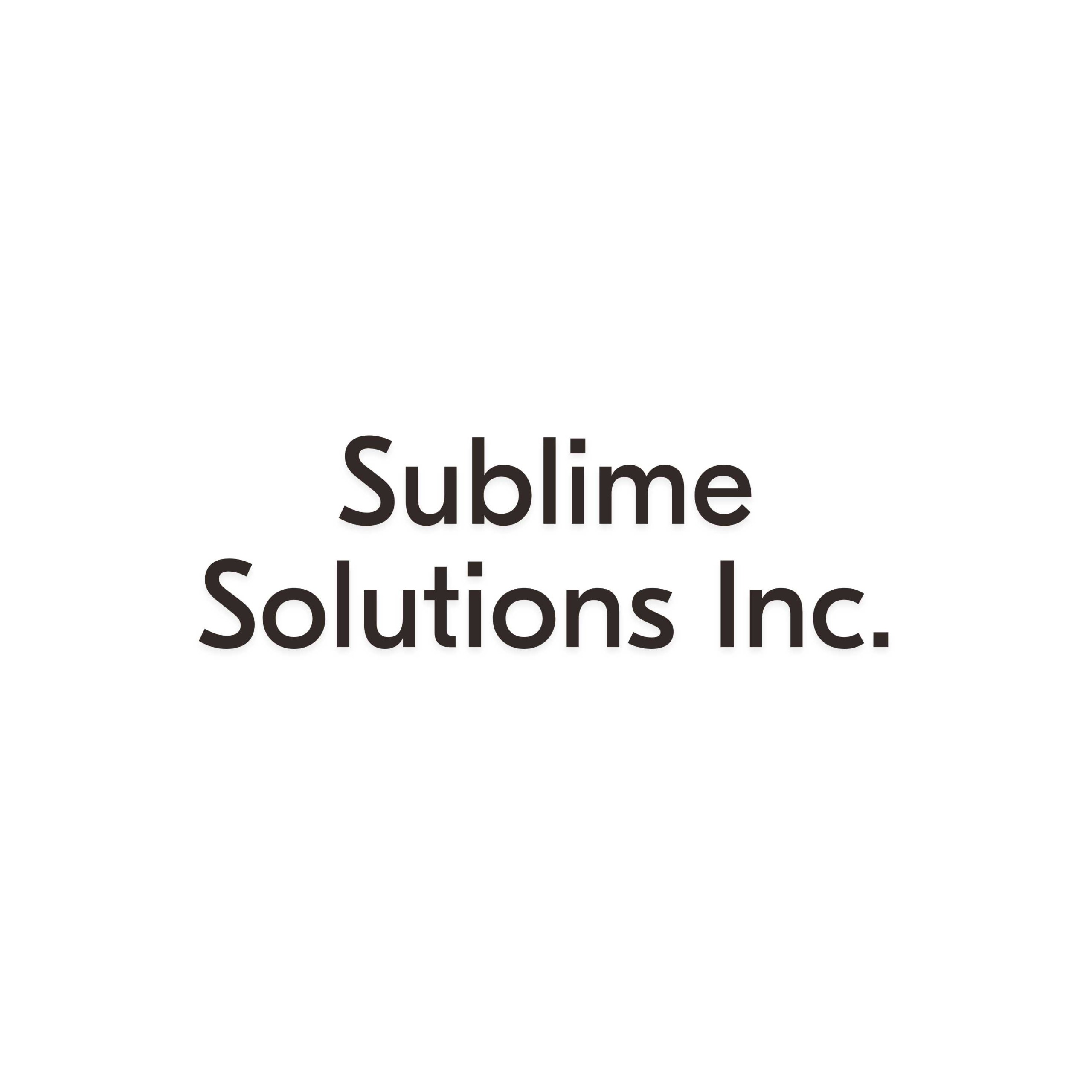 RBEF Community Partners: Sublime Solutions Inc.