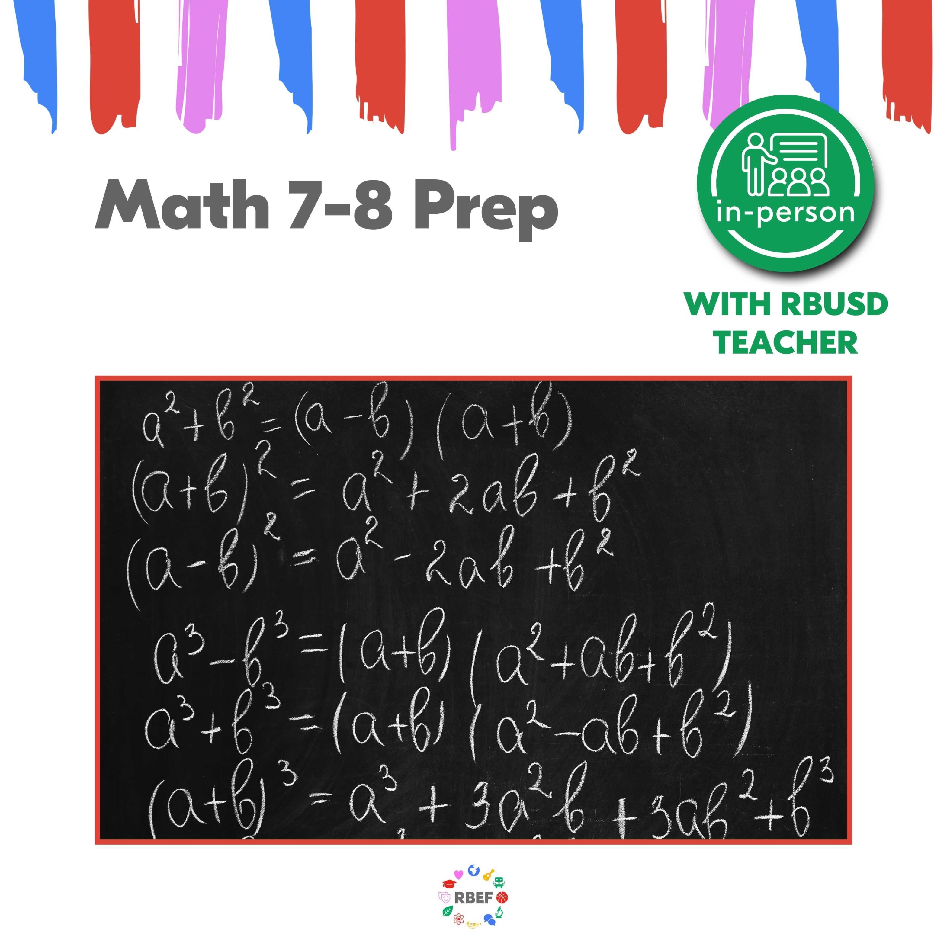 RBEF Middle School Summer Session Math 7-8 Prep