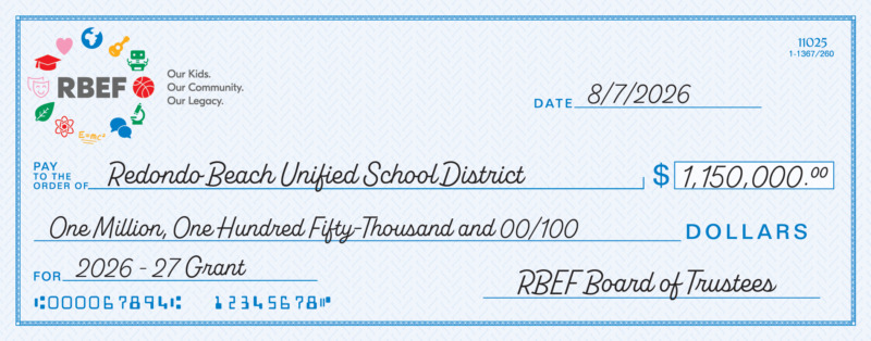 2025-26 Redondo Beach Educational Foundation Grant to RBUSD