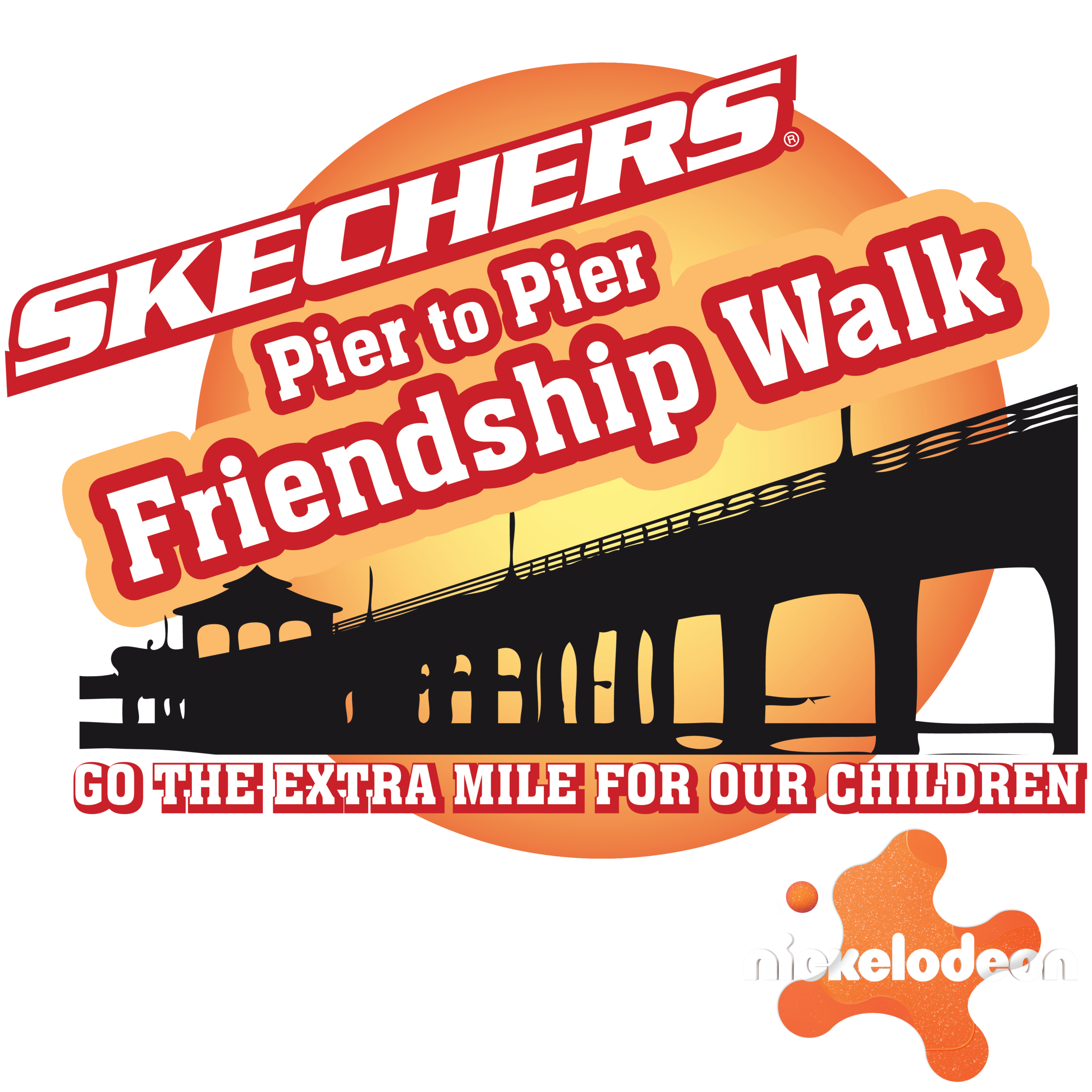 P2P Nick Splat logo Skechers Pier to Pier Friendship Walk